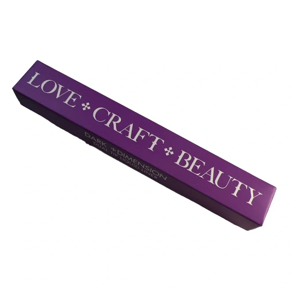 LOVE+CRAFT+BEAUTY Dark Dimension Dual Tip Liquid Liner in Black 1 ml, Full Sized